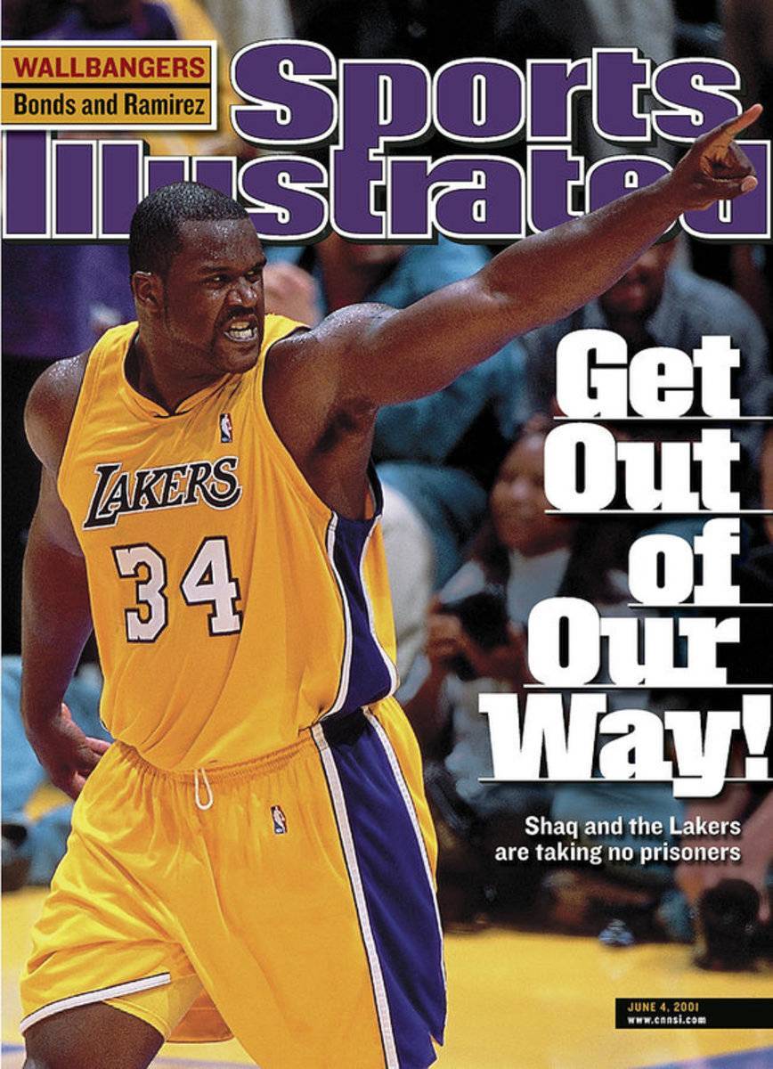 Los Angeles Lakers Shaquille Oneal, 2001 Nba Western Sports Illustrated Cover - Poster | Canvas Wall Art Print