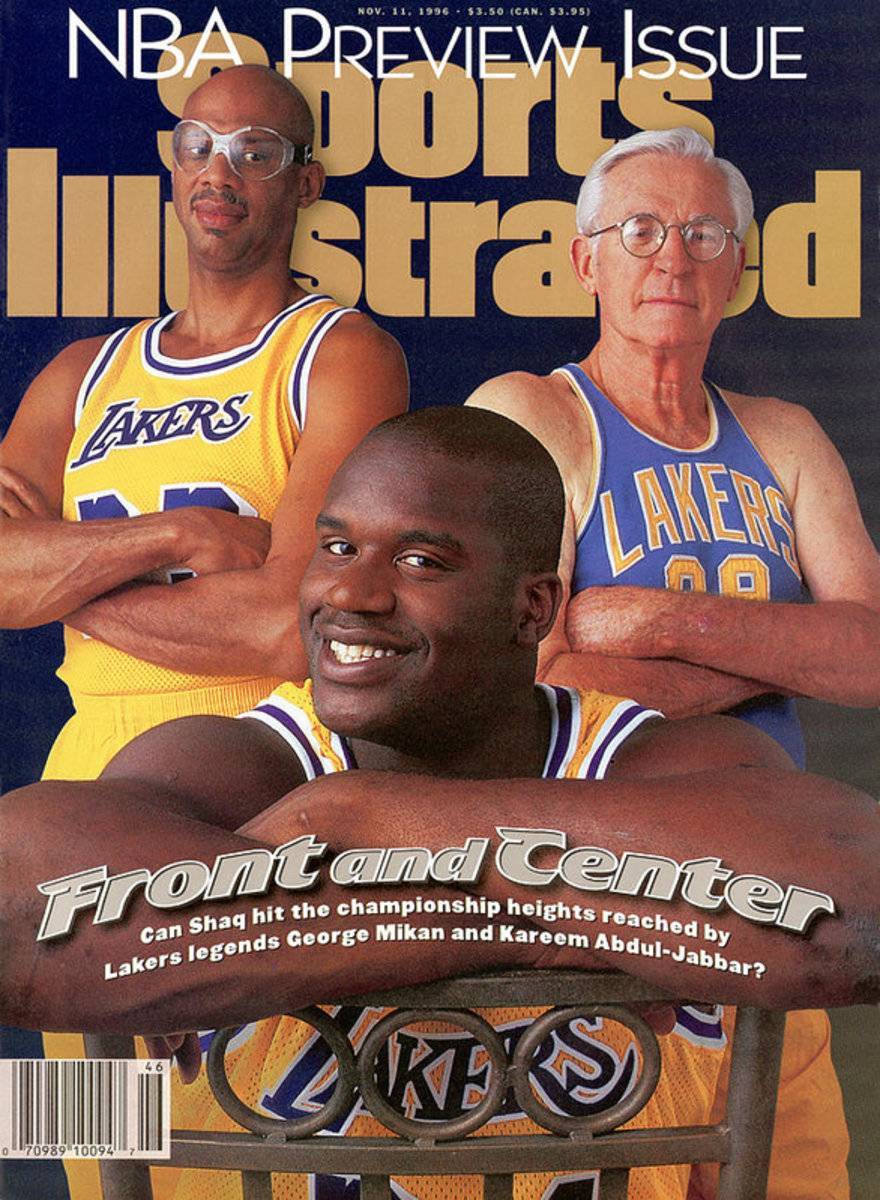Los Angeles Lakers Shaquille Oneal With Kareem Abdul-Jabbar Sports Illustrated Cover - Poster | Canvas Wall Art Print