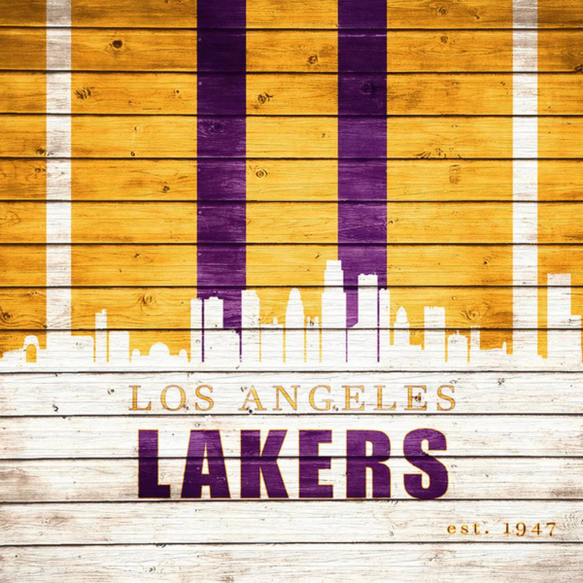 Los Angeles Lakers Skyline - Poster | Canvas Wall Art Print