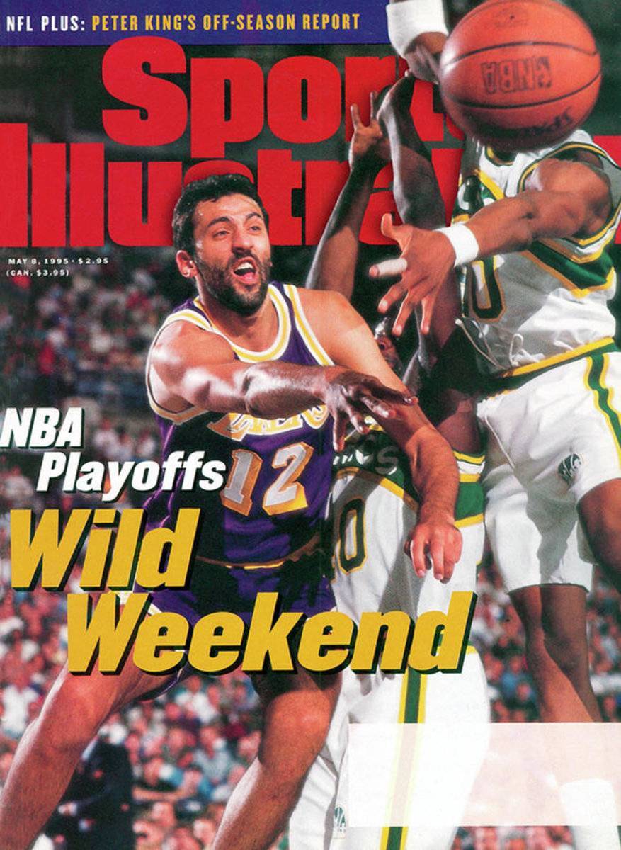 Los Angeles Lakers Vlade Divac, 1995 Nba Western Conference Sports Illustrated Cover - Poster | Canvas Wall Art Print