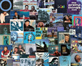 Lps In Shades Of Blues Collage 19 - Poster | Canvas Wall Art Print