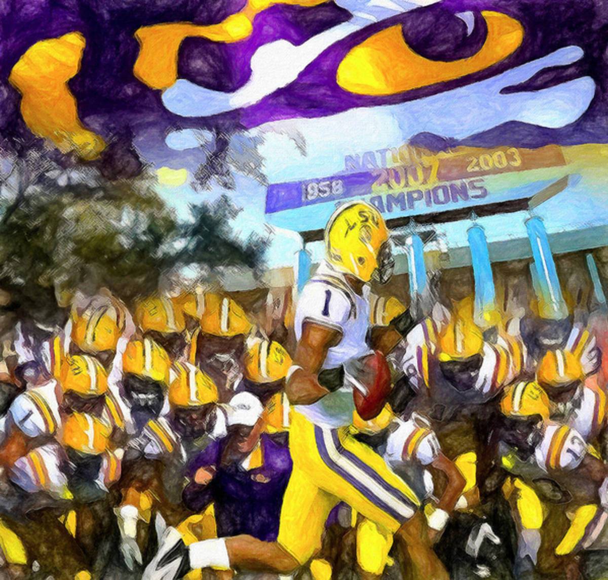 Lsu Tigers Number One - Poster | Canvas Wall Art Print
