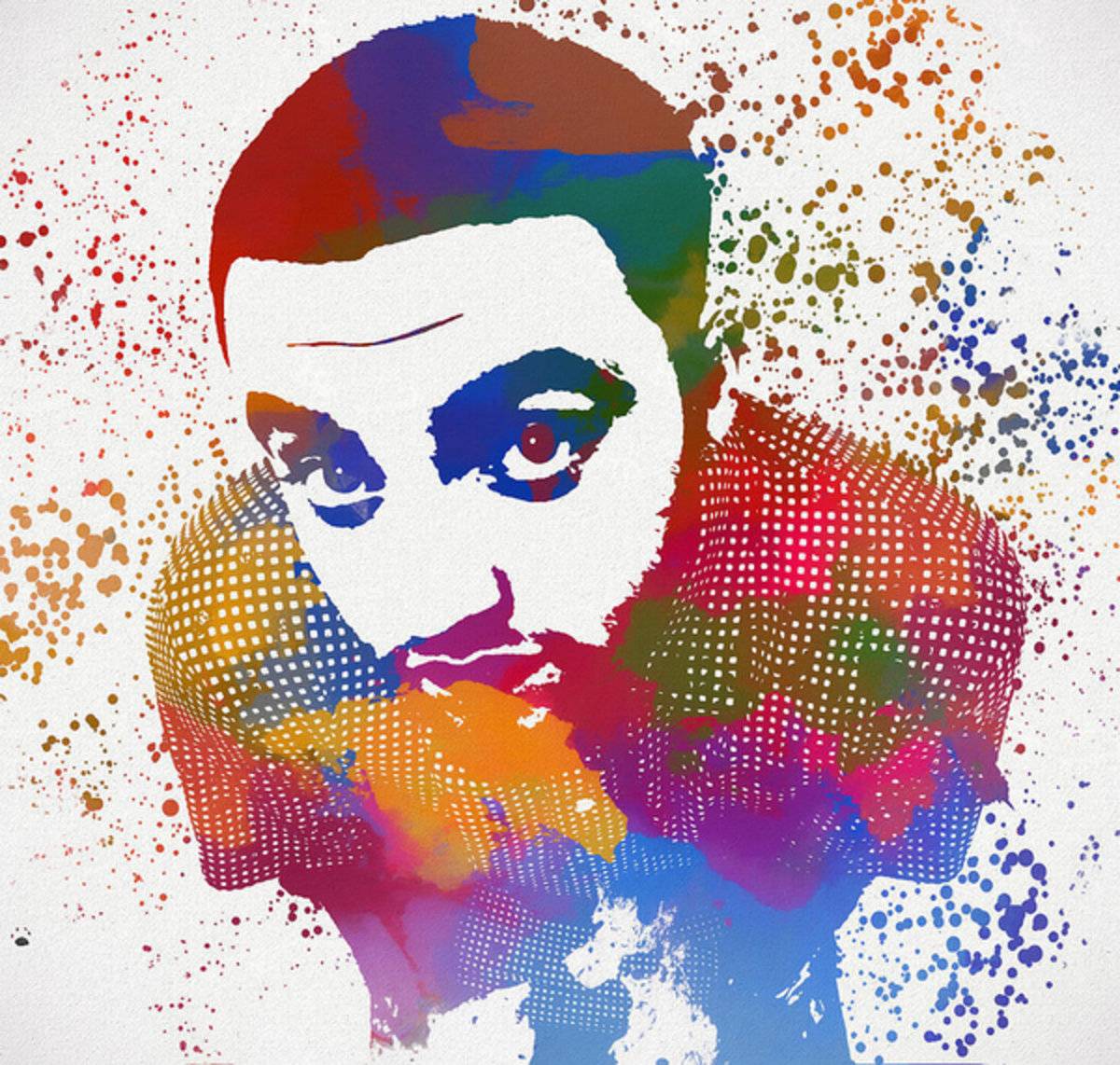Mac Miller Color Splatter - Rapper - Poster | Canvas Wall Art Print