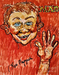 Mad Magazine Saying Goodbye - Poster | Canvas Wall Art Print