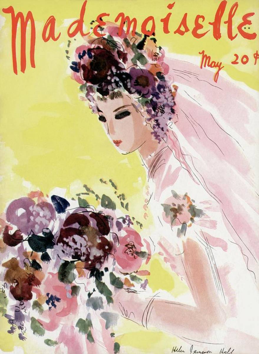 Mademoiselle Cover Featuring A Bride - Poster | Canvas Wall Art Print
