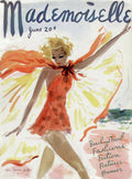 Mademoiselle Cover Featuring A Model At The Beach - Poster | Canvas Wall Art Print