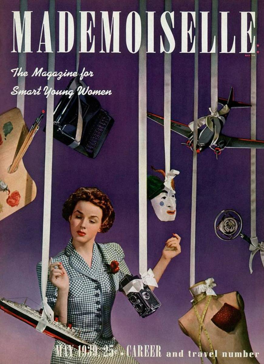 Mademoiselle Cover Featuring A Model - Poster | Canvas Wall Art Print