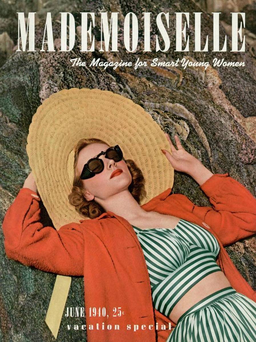 Mademoiselle Cover Featuring A Model Wearing - Poster | Canvas Wall Art Print