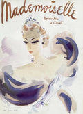 Mademoiselle Cover Featuring A Woman In A Gown - Poster | Canvas Wall Art Print