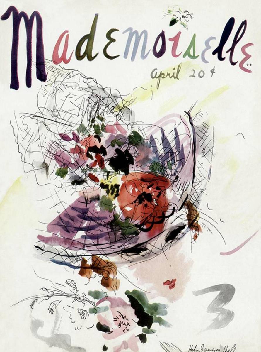 Mademoiselle Cover Featuring An Illustration - Poster | Canvas Wall Art Print