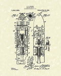 Magazine Rocket 1920 Patent Art - Poster | Canvas Wall Art Print