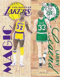 Magic Johnson And Larry Bird - Poster | Canvas Wall Art Print