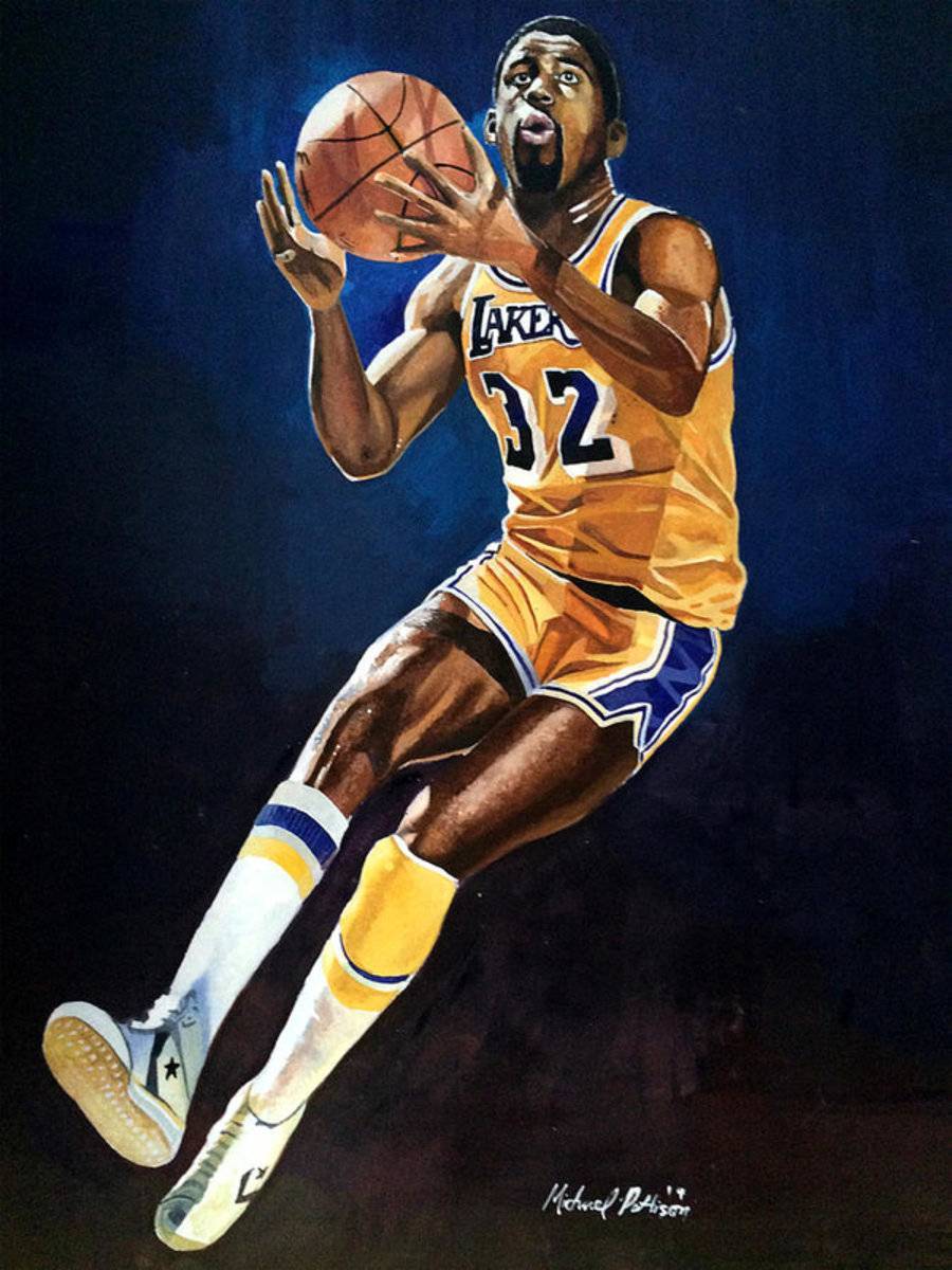 Magic Johnson - Lakers - Poster | Canvas Wall Art Print