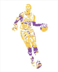 Magic Johnson Los Angeles Lakers Pixel Art 10 - Poster | Canvas Wall Art Print