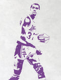Magic Johnson Los Angeles Lakers Pixel Art - Poster | Canvas Wall Art Print