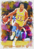 Magic Johnson - Poster | Canvas Wall Art Print