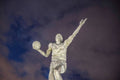 Magic Johnson Statue At Blue Hour - Poster | Canvas Wall Art Print