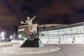 Magic Johnson Statue At Michigan State University - Poster | Canvas Wall Art Print