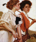 Maidens Playing Golf And Tennis - Digital Remastered Edition - Poster | Canvas Wall Art Print