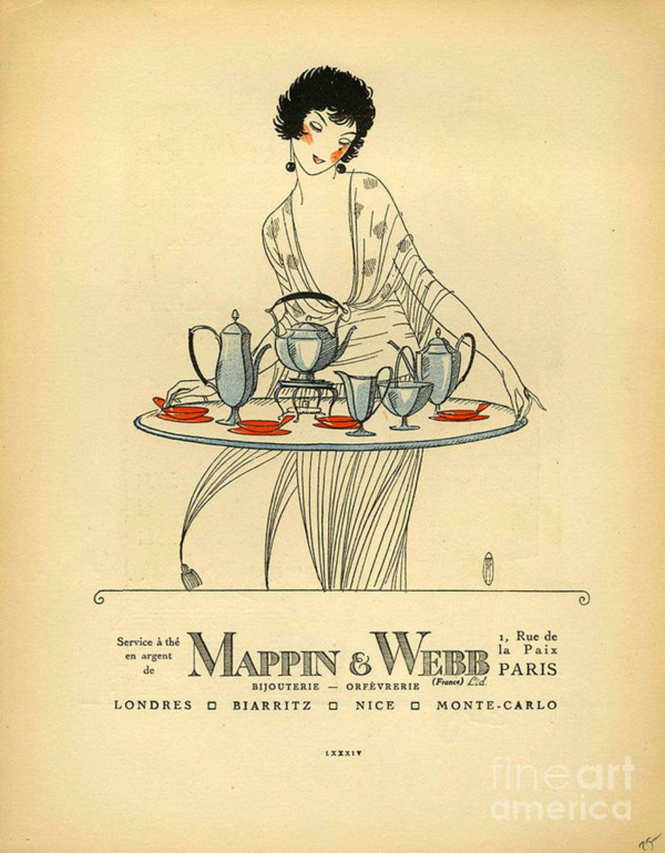 Mappin And Webb 1920S France Cc Tea - Poster | Canvas Wall Art Print