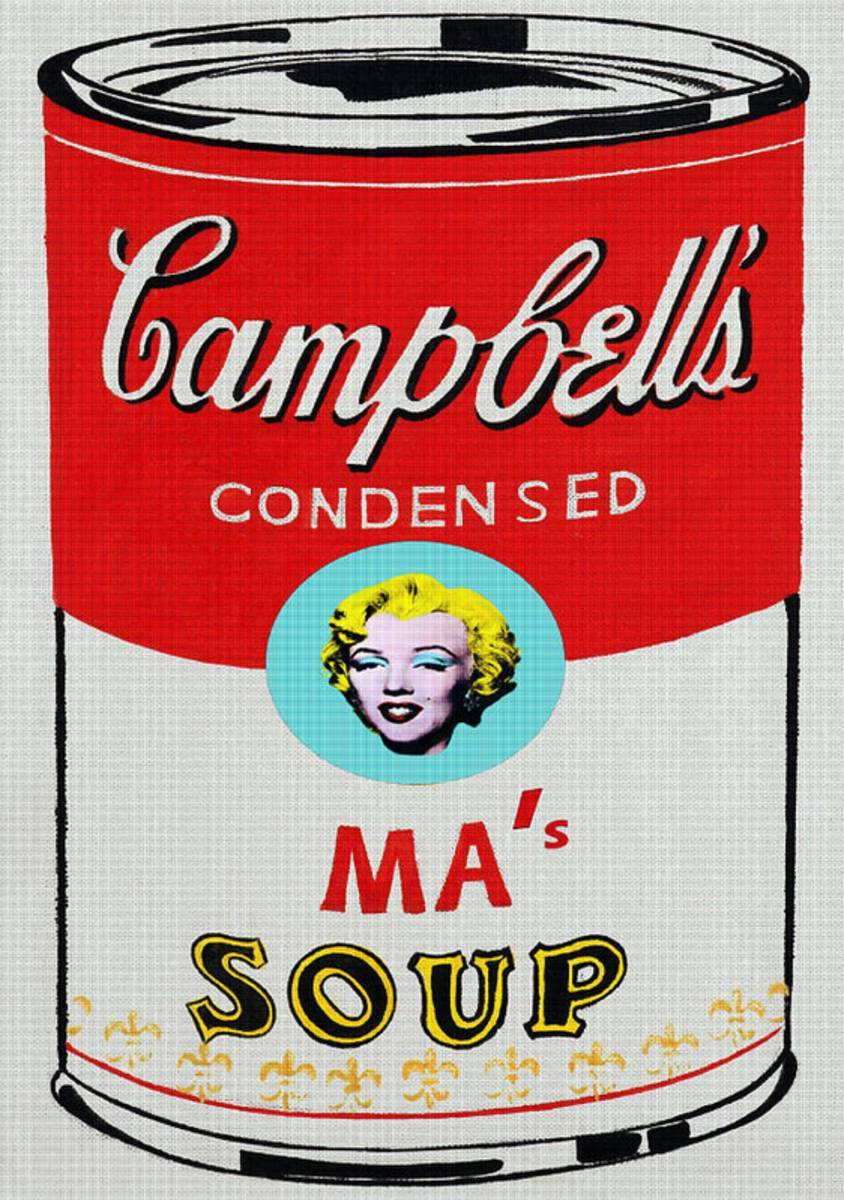 Marilyn Monroe Campbell'S Soup - Poster | Canvas Wall Art Print