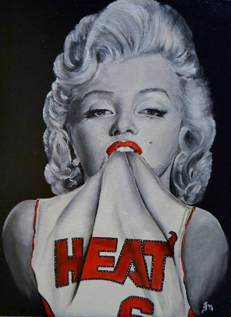 Marilyn Monroe Miami Heat - Poster | Canvas Wall Art Print