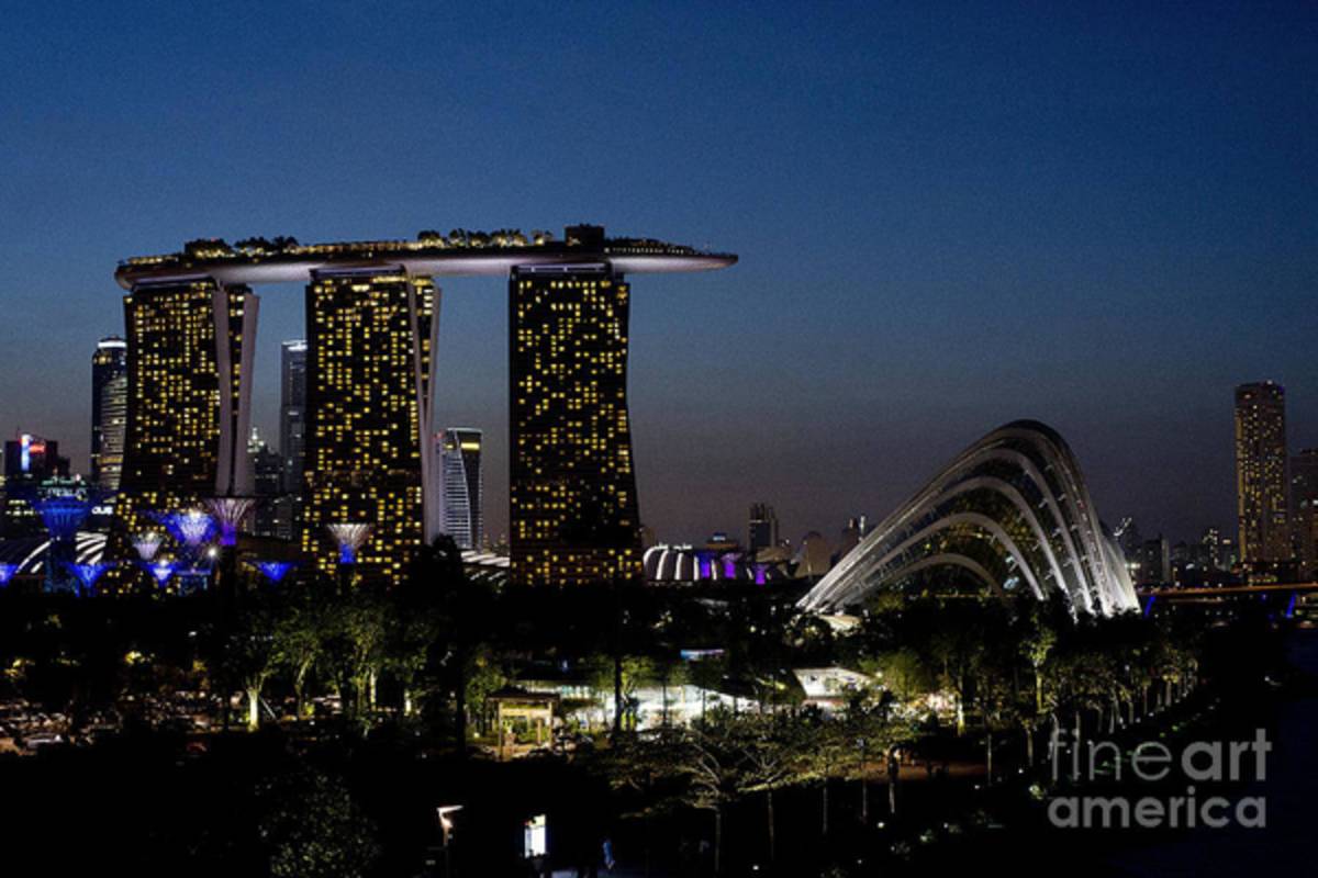 Marina Bay Skyline - Poster | Canvas Wall Art Print