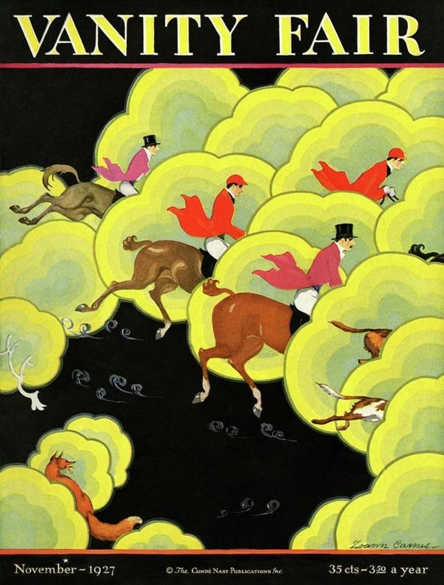 Men Pursuing A Fox - Poster | Canvas Wall Art Print