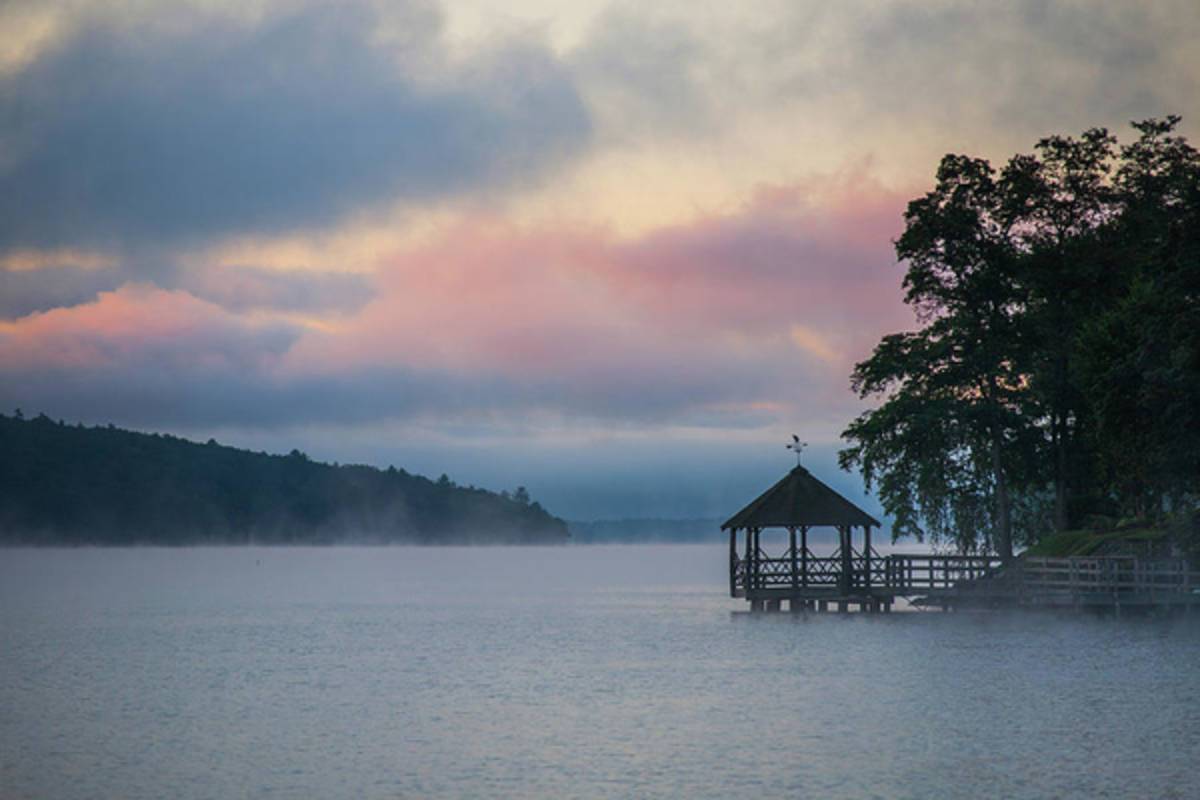 Meredith Bay Gazebo - Poster | Canvas Wall Art Print