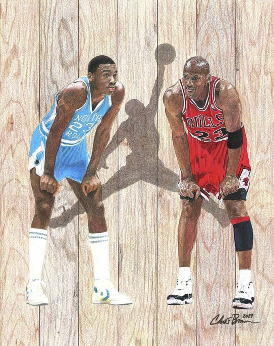 Michael Jordan Vs Michael Jordan - Poster | Canvas Wall Art Print