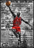 Michael Air Jordan Motivational Inspirational Independent Quotes 2 - Poster | Canvas Wall Art Print