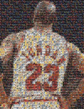 Michael Jordan Card Mosaic 2 - Poster | Canvas Wall Art Print