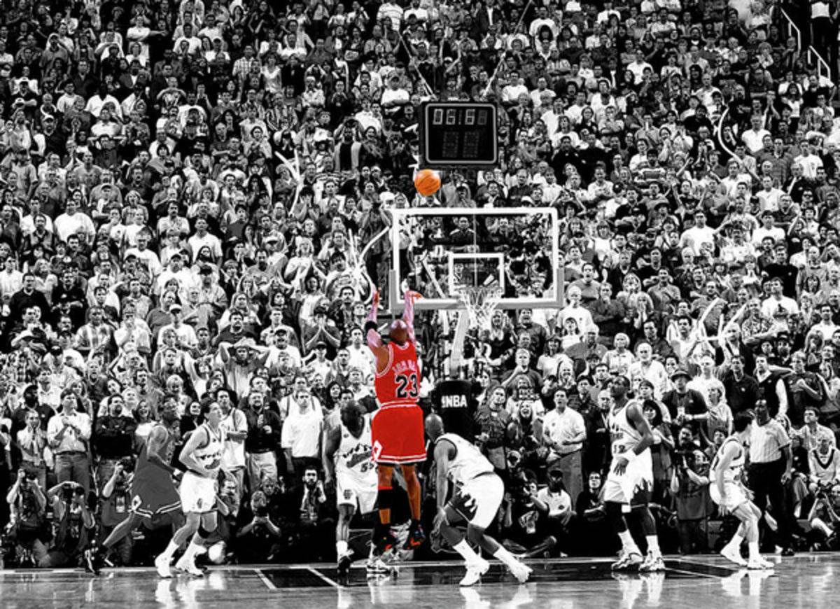 Michael Jordan Chicago Bulls A Shot For The Ages - Poster | Canvas Wall Art Print