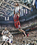 Michael Jordan Chicago Bulls Abstract Art 1 - Poster | Canvas Wall Art Print