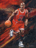 Michael Jordan Chicago Bulls Basketball Legend - Poster | Canvas Wall Art Print