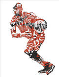 Michael Jordan Chicago Bulls Pixel Art 12 - Poster | Canvas Wall Art Print