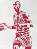 Michael Jordan Chicago Bulls Pixel Art 2 - Poster | Canvas Wall Art Print