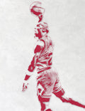 Michael Jordan Chicago Bulls Pixel Art 3 - Poster | Canvas Wall Art Print