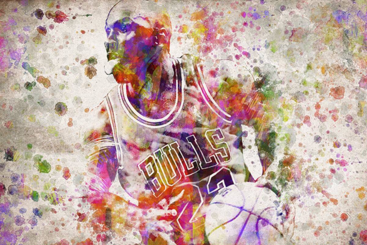Michael Jordan In Color - Poster | Canvas Wall Art Print