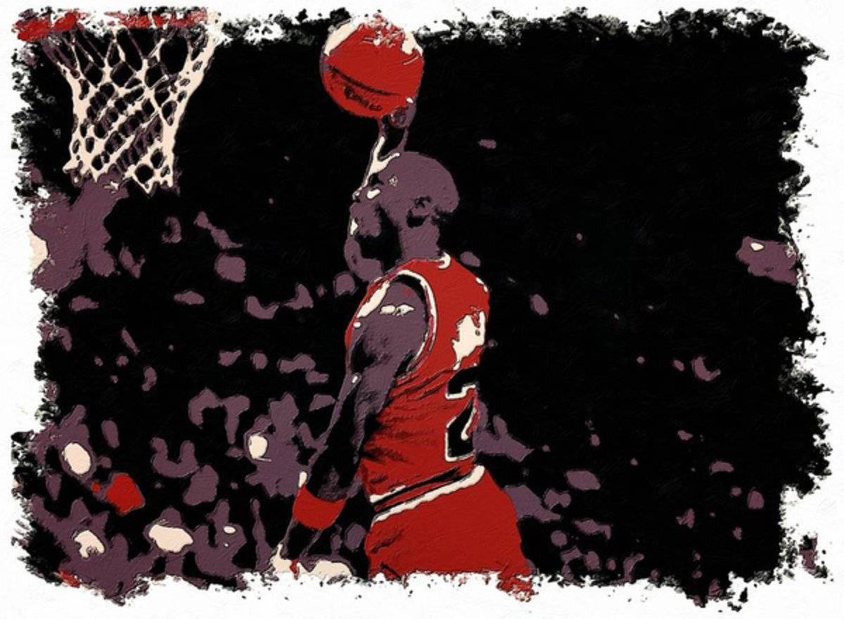 Michael Jordan Art Dunk - Poster | Canvas Wall Art Print