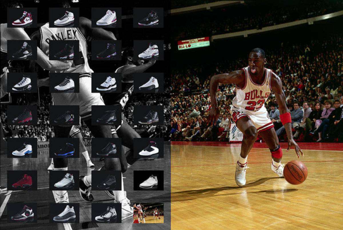 Michael Jordan Shoes - Poster | Canvas Wall Art Print