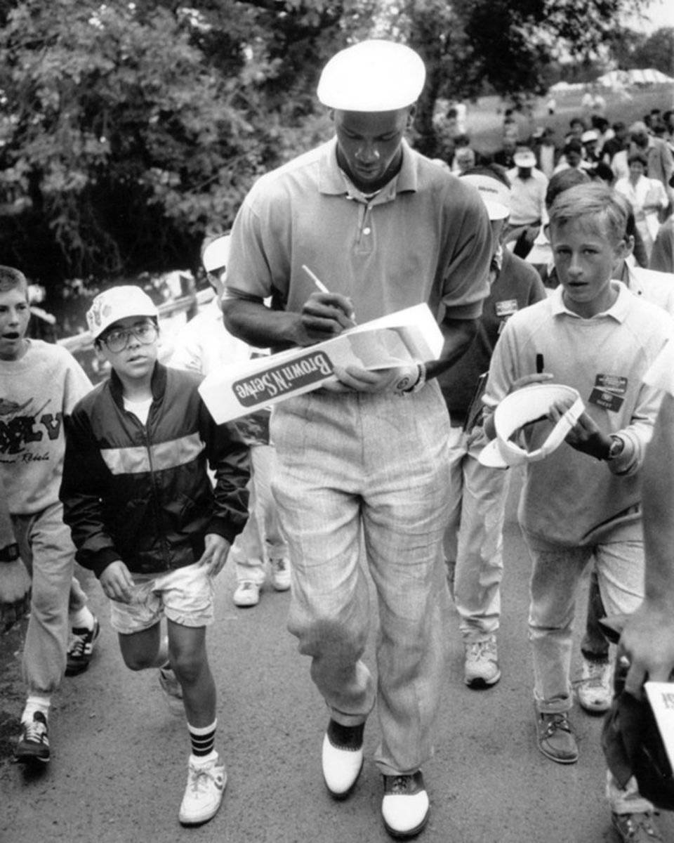Michael Jordan Signing Autographs - Poster | Canvas Wall Art Print