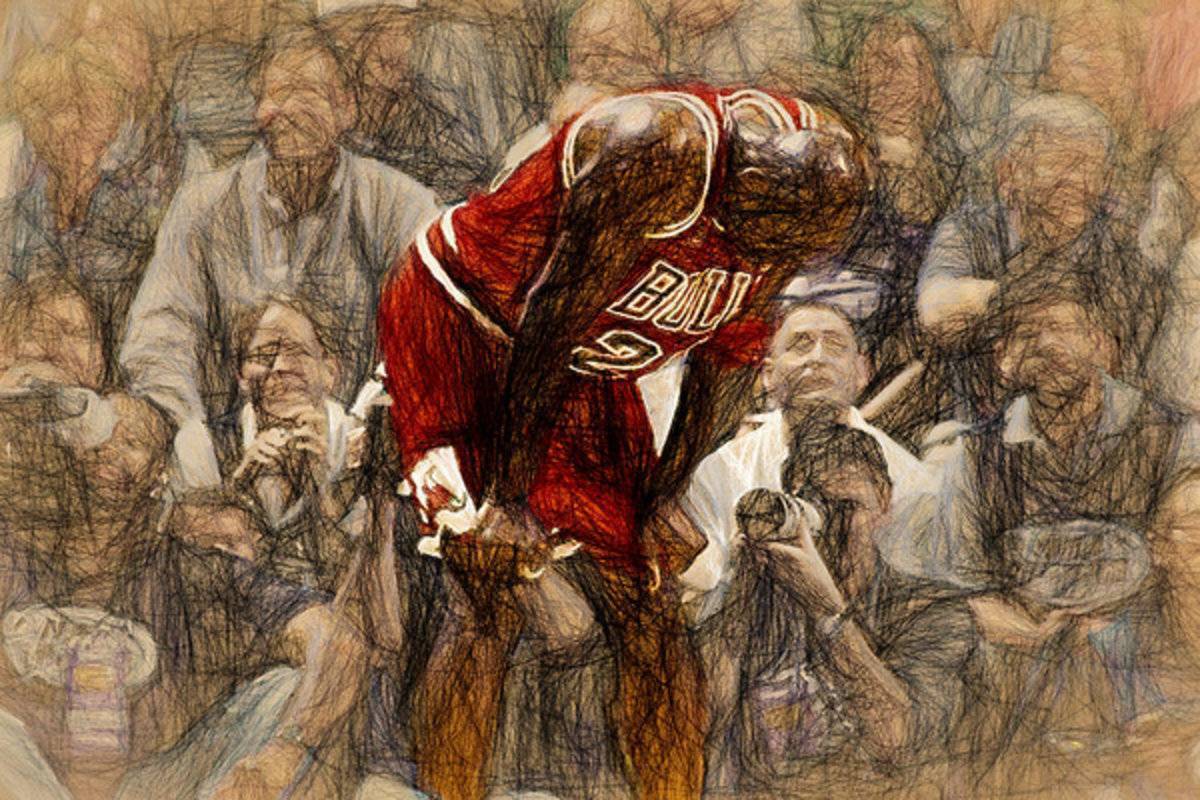 Michael Jordan The Flu Game - Poster | Canvas Wall Art Print