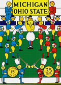 Michigan V Ohio State 1932 Football Program - Poster | Canvas Wall Art Print