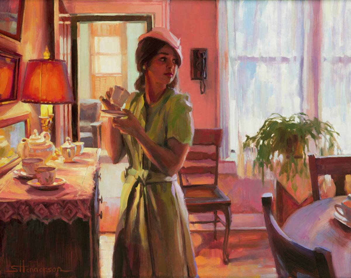 Midday Tea - Poster | Canvas Wall Art Print
