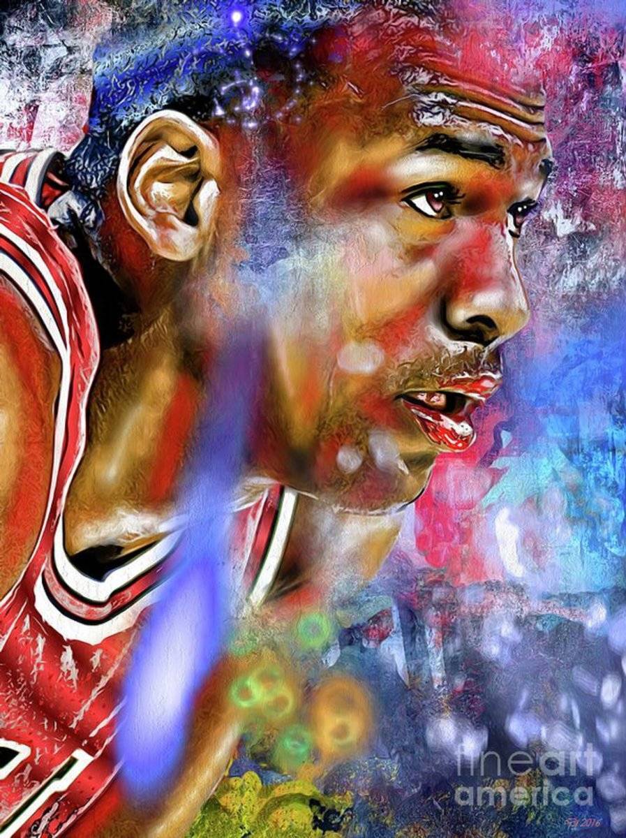 Mj Painted - Poster | Canvas Wall Art Print