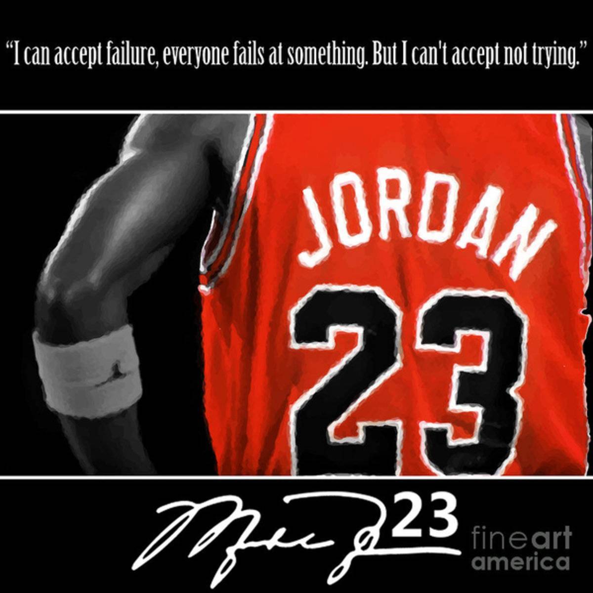 Try Like Jordan - Poster | Canvas Wall Art Print