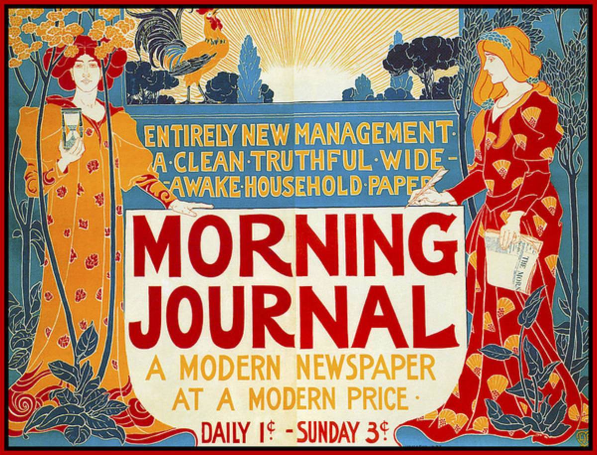 Morning Journal 1895 - Poster | Canvas Wall Art Print