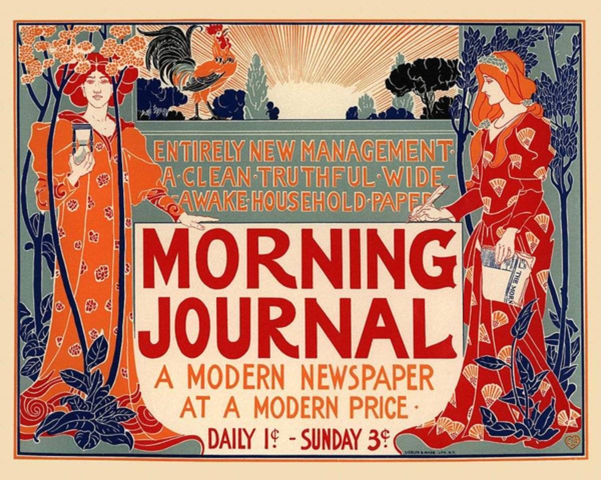 Morning Journal - Poster | Canvas Wall Art Print