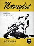 Motorcycle Magazine Carrell Speedway 1951 - Poster | Canvas Wall Art Print